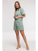 B295 Šortky s kapsami - mátové B295 Šortky s kapsami - mátové