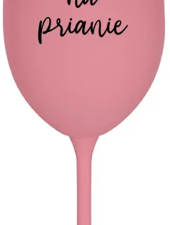 TEXT NA PRIANIE - ružový pohár na víno 350 ml
