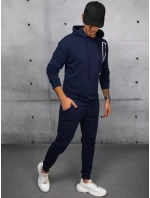 Pánské tmavě modré tepláky FashionStreet AX0682 Pánské tmavě modré tepláky FashionStreet AX0682