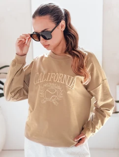Dámská mikina CALIFORNIA DREAM béžová FashionStreet BY1194