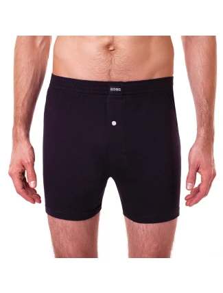 Volné pánské bavlněné boxerky COTTON BOXER - BELLINDA - černá Volné pánské bavlněné boxerky COTTON BOXER - BELLINDA - černá