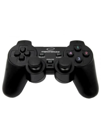Gamepad Esperanza EG102 (PC, PS3; barva černá)