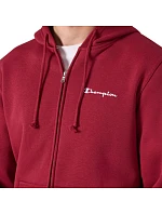 Pánská mikina Champion Hooded Full Zip Sweatshirt, červená, 221794 RS508