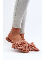 Ploché Dámské Žabky S Trosovémi Špinavě Růžové Rialle Ploché Dámské Žabky S Trosovémi Špinavě Růžové Rialle