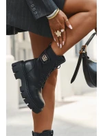 Zateplené workery dámské s ozdobou Černé Melisse