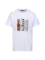 Pánské tričko Cline VII RMT263-HUJ bílé - Regatta
