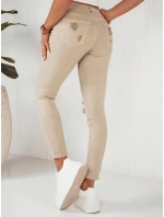 Dámské džínové kalhoty MOLI dark beige FashionStreet UY1872