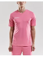 Craft Teamwear Squad Go Jersey Solid M Pánské sportovní tričko s výstřihem do V 82.5560 team green