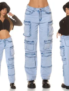 Sexy džíny J209F světle modré - Koucla