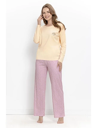 Pyžamo Taro 3617 Marigold, dlouhé rukávy, velikosti S–XL, Z26/27