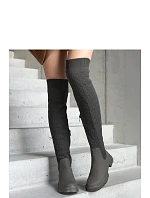 Dámské kombinované kozačky 68140 zelené - Solea