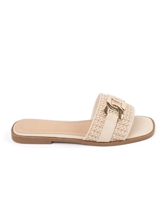 Krásné  nazouváky hnědé dámské na plochém podpatku