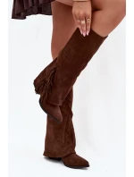 Kozačky na podpatku  model 222537 Step in style