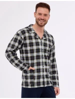 Cornette pyžamo 114/73 dlouhé/r 3XL-5XL pánské rozepínací