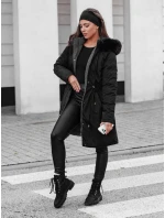 Dámská zimní bunda TRENDNEL s oboustrannou kapucí černá FashionStreet TY4587