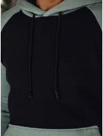 Pánská základní mikina s kapucí černá FashionStreet BX5896