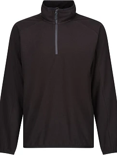 Regatta TRF 691 Fleecová mikina structure s 1/4 zipem "Navigate" 36.F691 black/seal grey