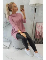 Mikina s potiskem kola tmavě růžová