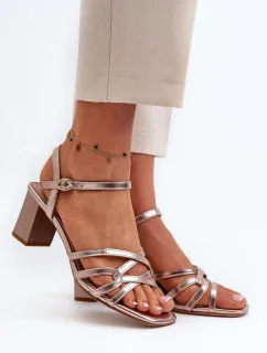 Sandály na podpatku model 195745 Step in style