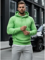 Pánská mikina s kapucí mint FashionStreet BX5082