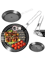 GRILOVACÍ PÁNEV SE SKLOPNOU NEPŘILNAVOU RUKOJETÍ ČERNÁ