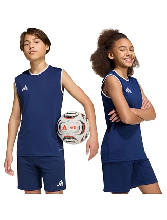 Adidas Entrada 26 dětské tričko bez rukávů námořnická modrá KB3936 Adidas Entrada 26 dětské tričko bez rukávů námořnická modrá KB3936