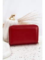 Lakovaný dámský peněženka s razbou Červený Rivonna