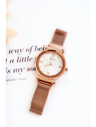 Dámské hodinky Giorgio & Dario se magnetickým náramkem růžové Zlato