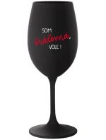 SOM KRÁĽOVNÁ, VOLE! - čierny pohár na víno 350 ml SOM KRÁĽOVNÁ, VOLE! - čierny pohár na víno 350 ml