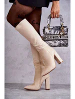 Kozačky na podpatku  model 191046 Step in style