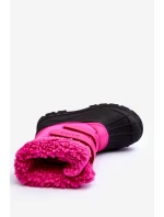 Dětské sněhové boty na zipy Big Star Fuksja MM374112