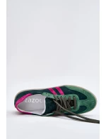 Zazoo N1068 Semišové Nízké Dámské Tenisky Tmavě Zelené Zazoo N1068 Semišové Nízké Dámské Tenisky Tmavě Zelené