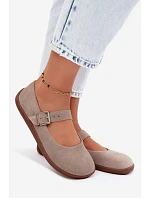 Baleríny Barefoot z přírodní semiš Zazoo 316 Cappuccino Baleríny Barefoot z přírodní semiš Zazoo 316 Cappuccino