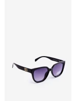 Dámské sluneční brýle s černými detaily a zlatými UV400