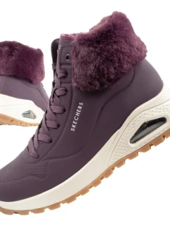 Skechers Uno Rugged dámská sportovní obuv zateplené boty zimní fialové dámské