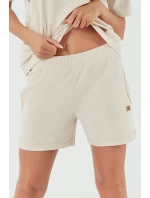 Italská móda Madri krep barva: béžová