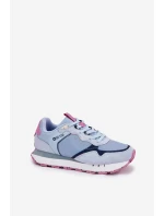 Semišové Lehká Sportovní Obuv Dámská Big Star RR274236 HI-POLY SYSTEM Modrá