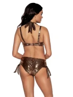 Dámská plavková podprsenka SK-166 Měděná lesk vzor - AVA Dámská plavková podprsenka SK-166 Měděná lesk vzor - AVA