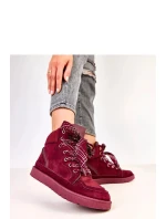 Sportovní zimní obuv C2077 bordó -Solea