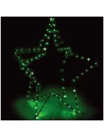 3D DEKORATIVNÍ STOJÍCÍ HVĚZDA 120LED RGB 80CM