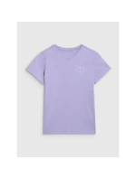 Dívčí tričko s potiskem 4F 4FJRAW25TTSHF3199-52S