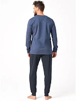 Pyžamo Key MNS 614 B26 dlouhé rukávy, velikosti M–2XL Pyžamo Key MNS 614 B26 dlouhé rukávy, velikosti M–2XL