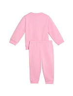 Puma Minicats ESS Crew Dětské tepláky růžové 686280 70