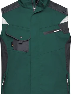 Daiber JN 822 Pracovní vesta - Strong 02.0822 dark green/black