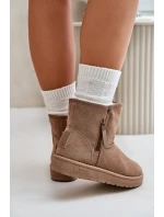 Dámské Sněhule Big Star OO274A165 Béžové Dámské Sněhule Big Star OO274A165 Béžové