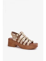 Sandály na podpatku model 198810 Step in style Sandály na podpatku model 198810 Step in style