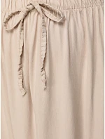 Dámská viskózová maxi sukně s elastickým pasem béžová FashionStreet CY0514 Dámská viskózová maxi sukně s elastickým pasem béžová FashionStreet CY0514