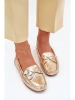 Dámské mokasíny z eko kůže Si Passione – zlaté