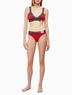 Podprsenka bez kostice QF5447E-3YQ červená - Calvin Klein