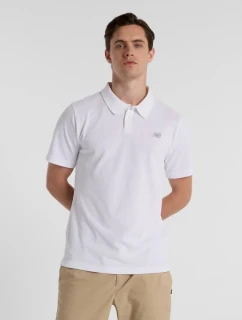 Bavlněná polokošile New Balance Pique M MT51519WT T-Shirt